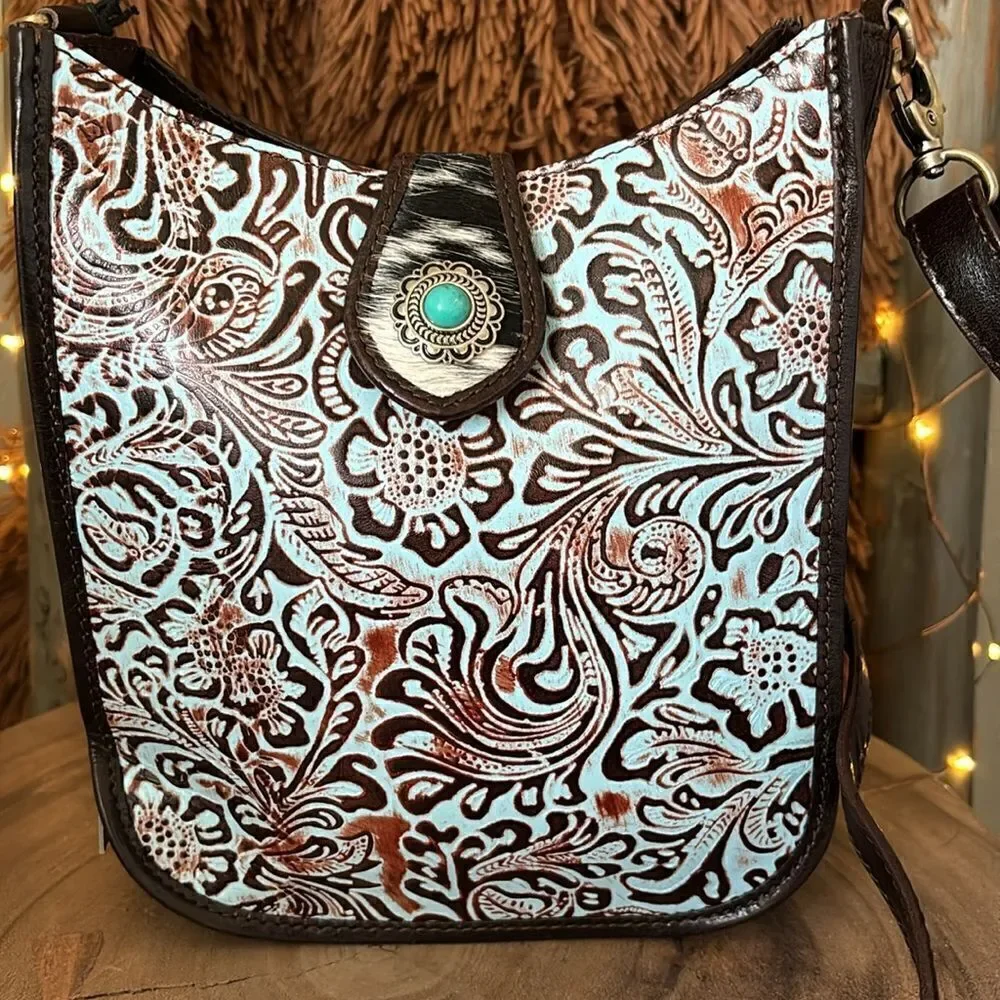 Myra Bag Delilah Creek Embossed Leather Bag